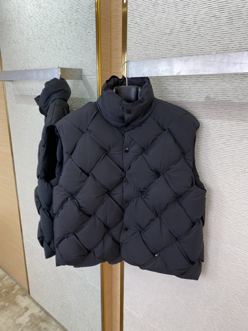 Bottega Veneta Braided Down Vest Black 6