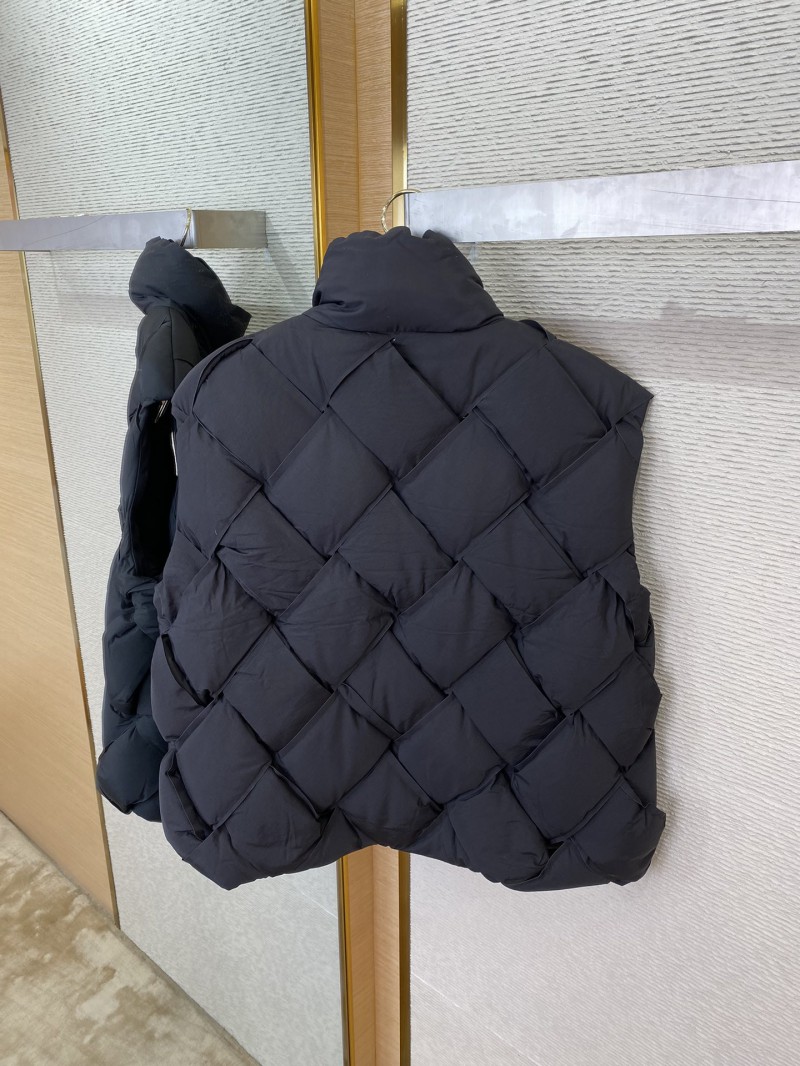 Bottega Veneta Braided Down Vest Black 7