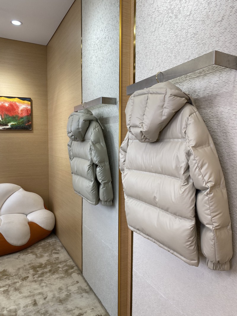 PRADA feather down jacket beige 3