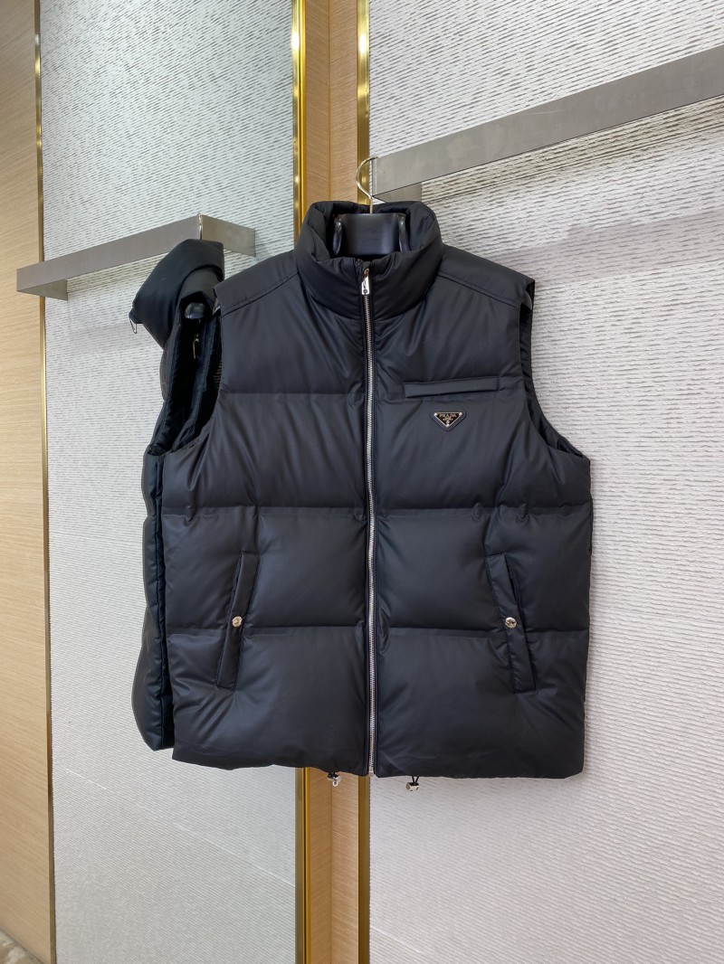 PRADA down waistcoat black 4