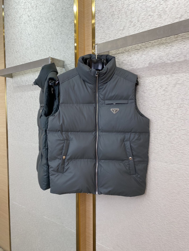 PRADA feather waistcoat grey 4