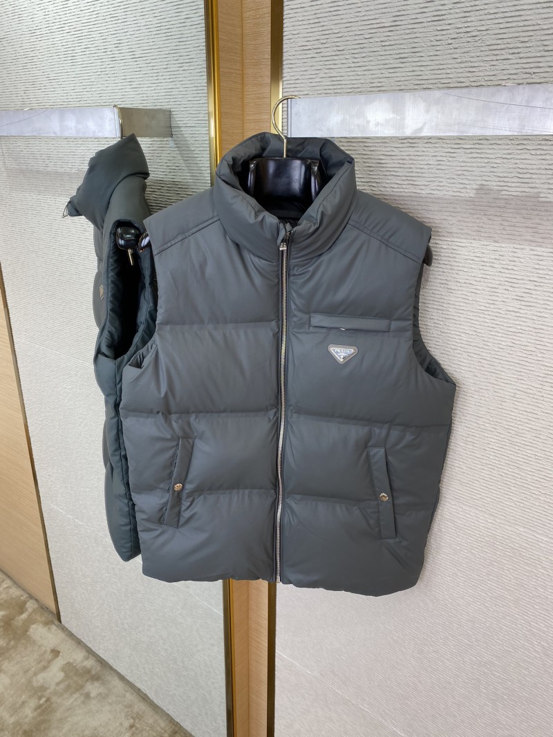 PRADA feather waistcoat grey 6