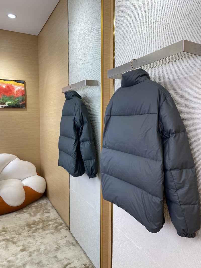PRADA feather jacket grey 1