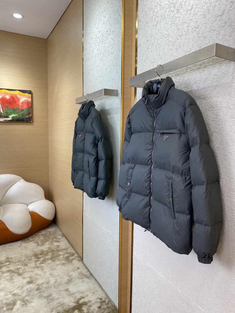 PRADA feather jacket grey 8