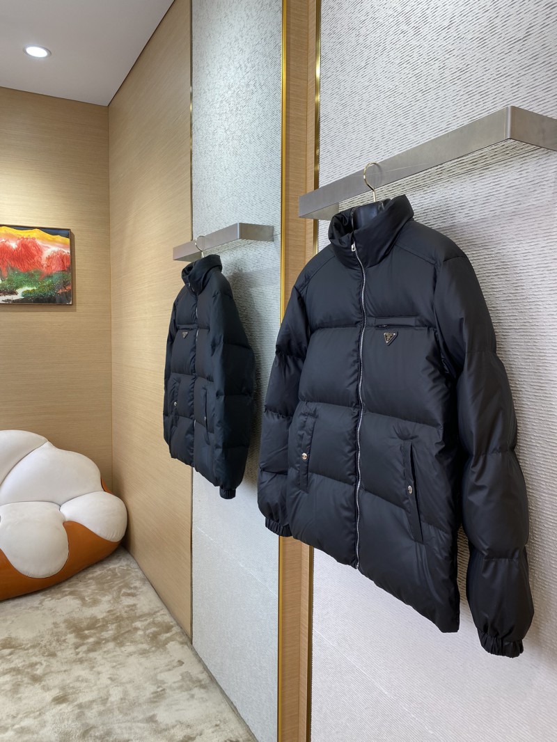 PRADA feather jacket black 2