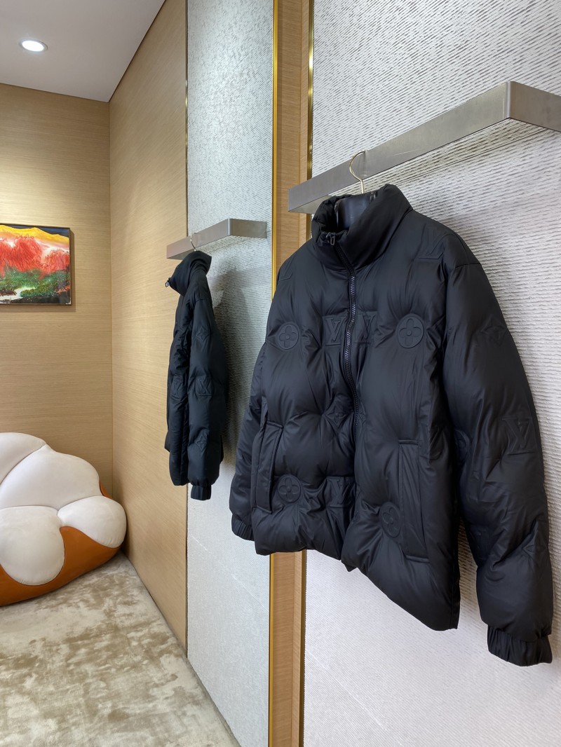 LV Logo Steel Print Down Jacket 2
