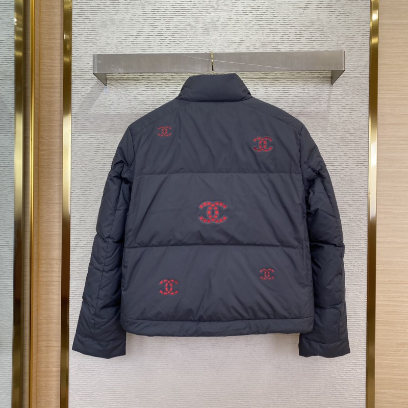 CHANEL cut-out down jacket 1