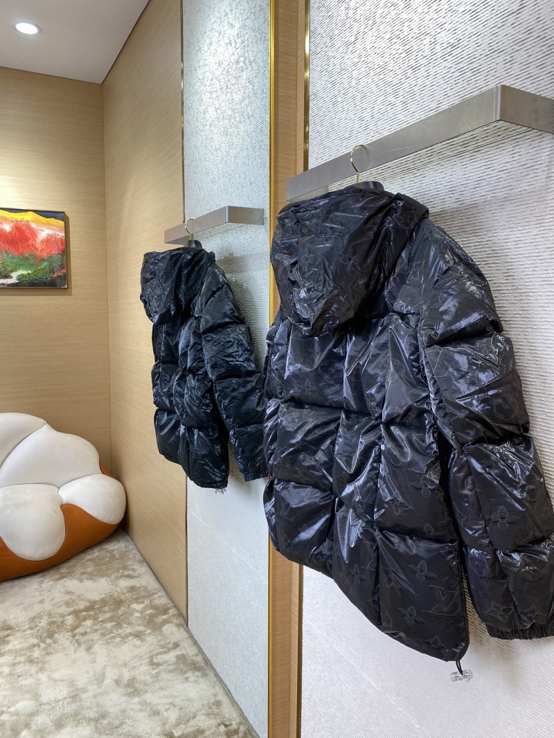 LV dark jacquard down jacket 2