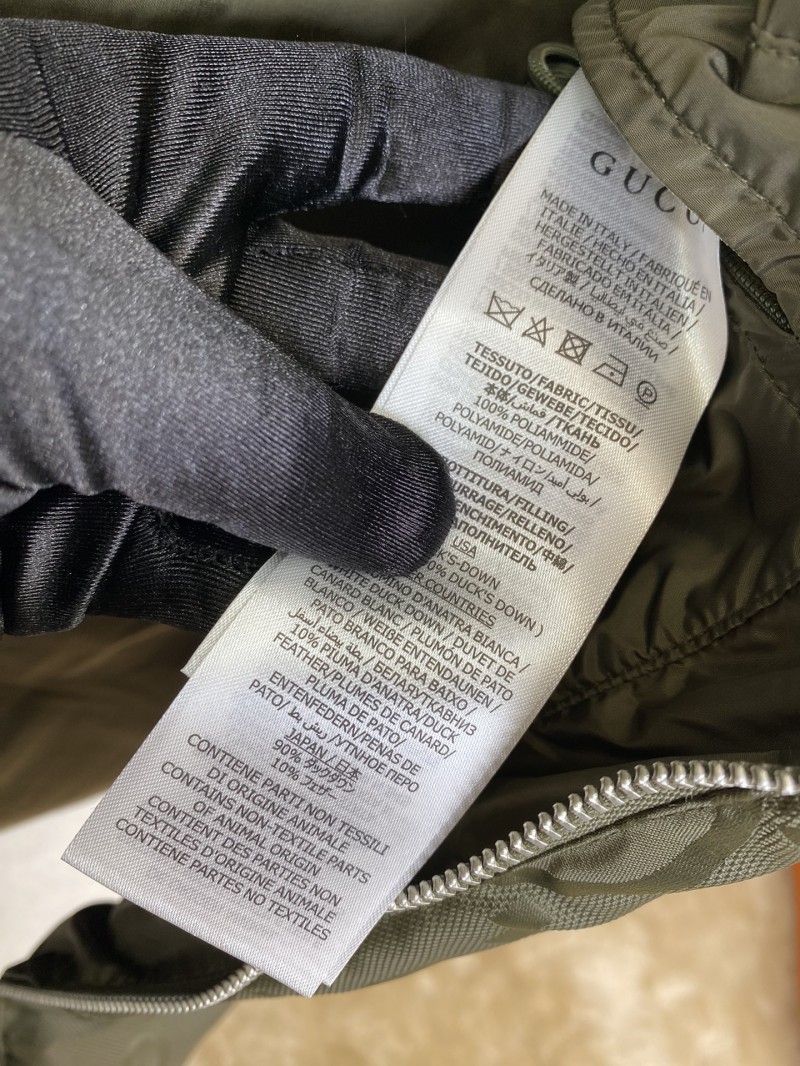 GUCCI Jacquard Down Vest Green 8