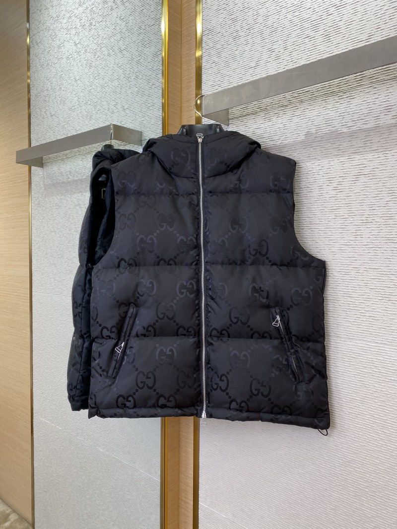 GUCCI Jacquard Down Vest Black 4