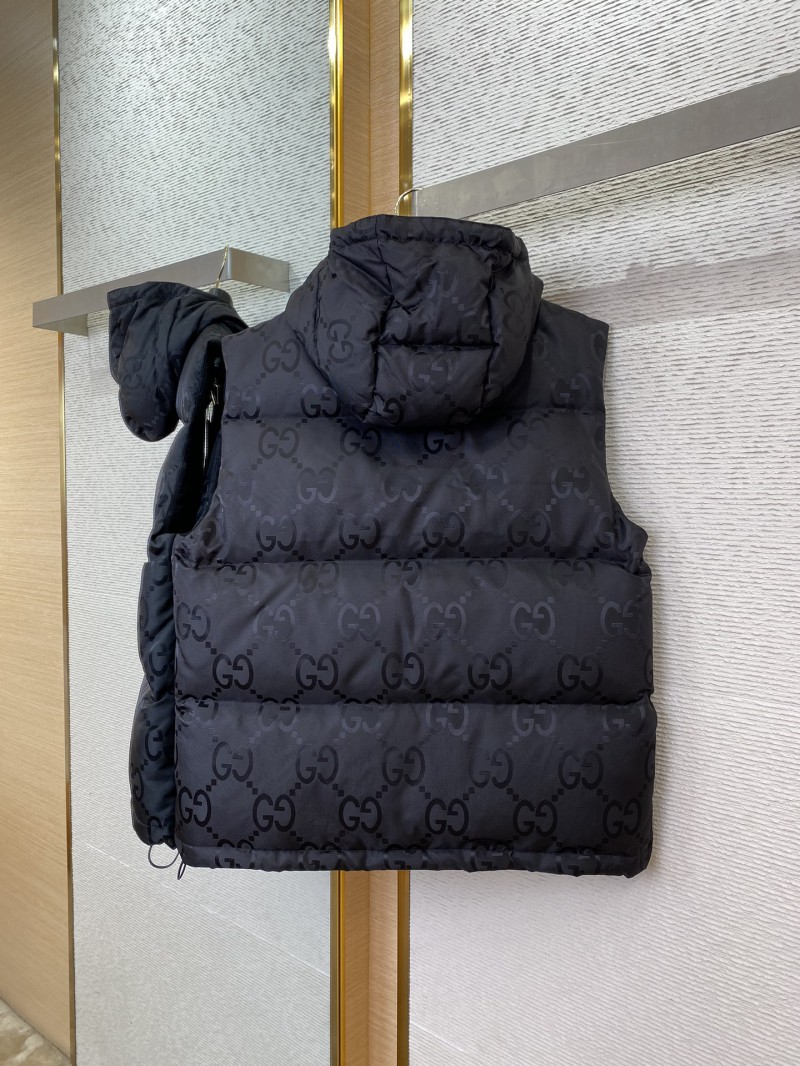 GUCCI Jacquard Down Vest Black 5