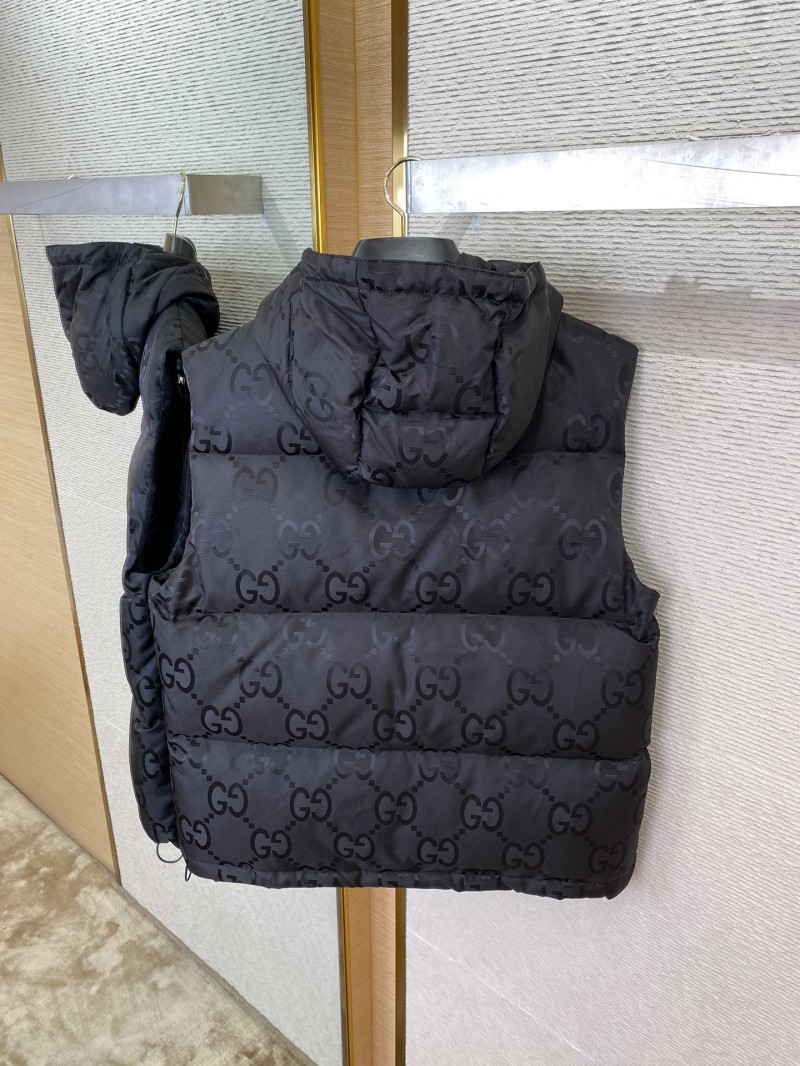 GUCCI Jacquard Down Vest Black 7
