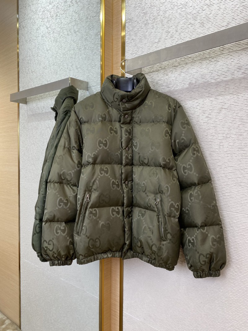GUCCI Jacquard Down Jacket Green 4