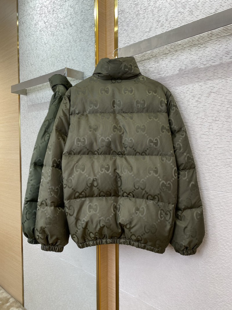 GUCCI Jacquard Down Jacket Green 5