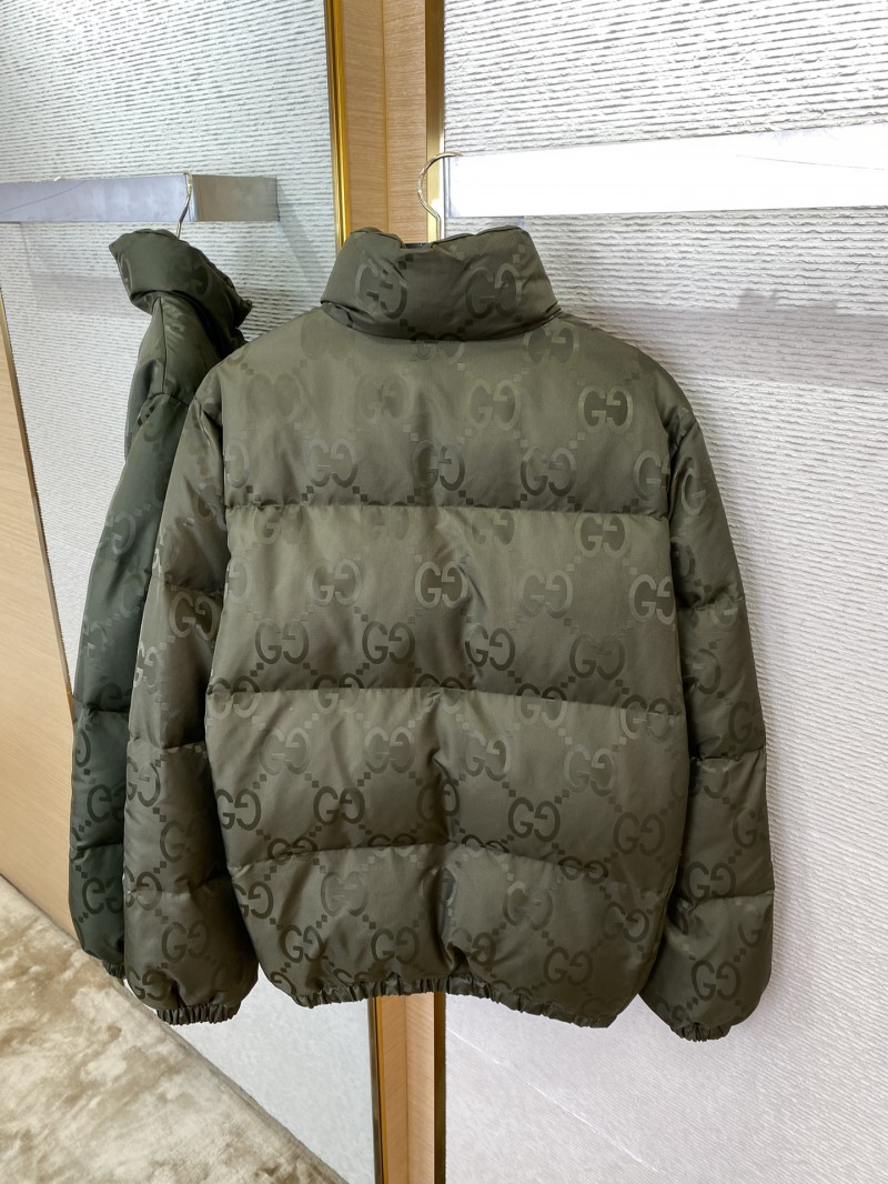 GUCCI Jacquard Down Jacket Green 7