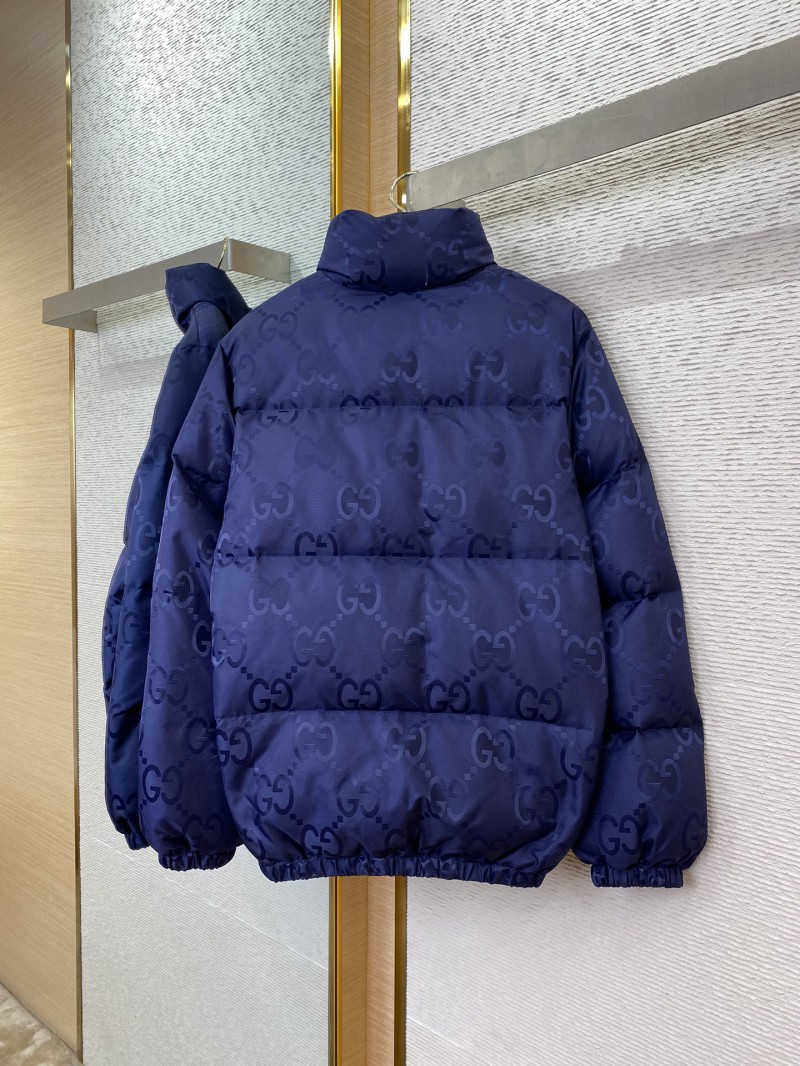 GUCCI Jacquard Down Jacket Blue 5