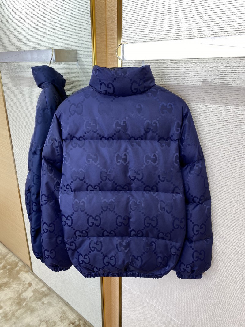 GUCCI Jacquard Down Jacket Blue 7