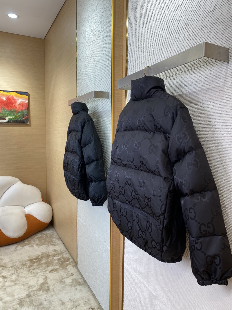 GUCCI Jacquard Down Jacket Black 3