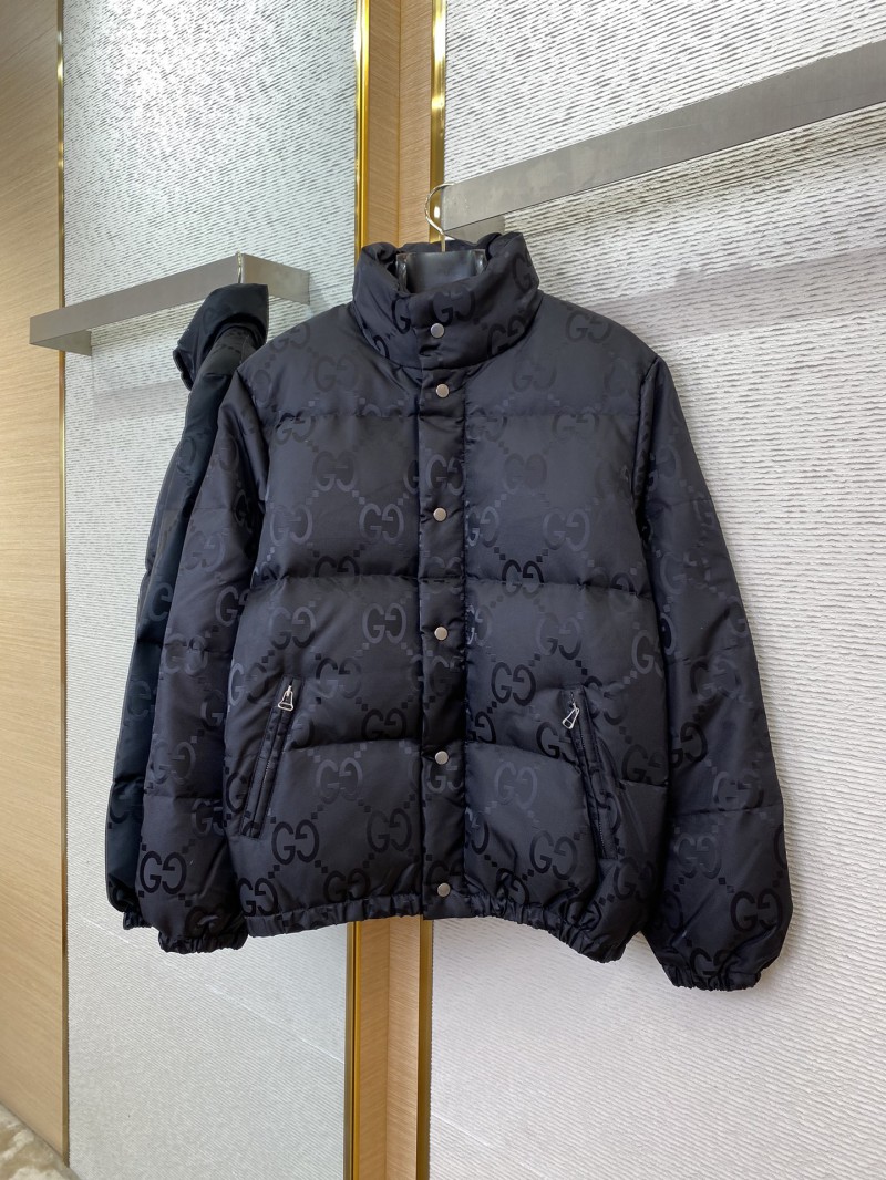GUCCI Jacquard Down Jacket Black 4