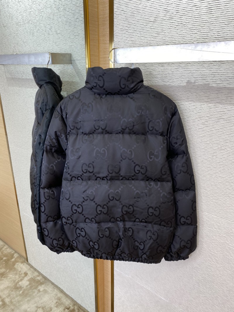 GUCCI Jacquard Down Jacket Black 7