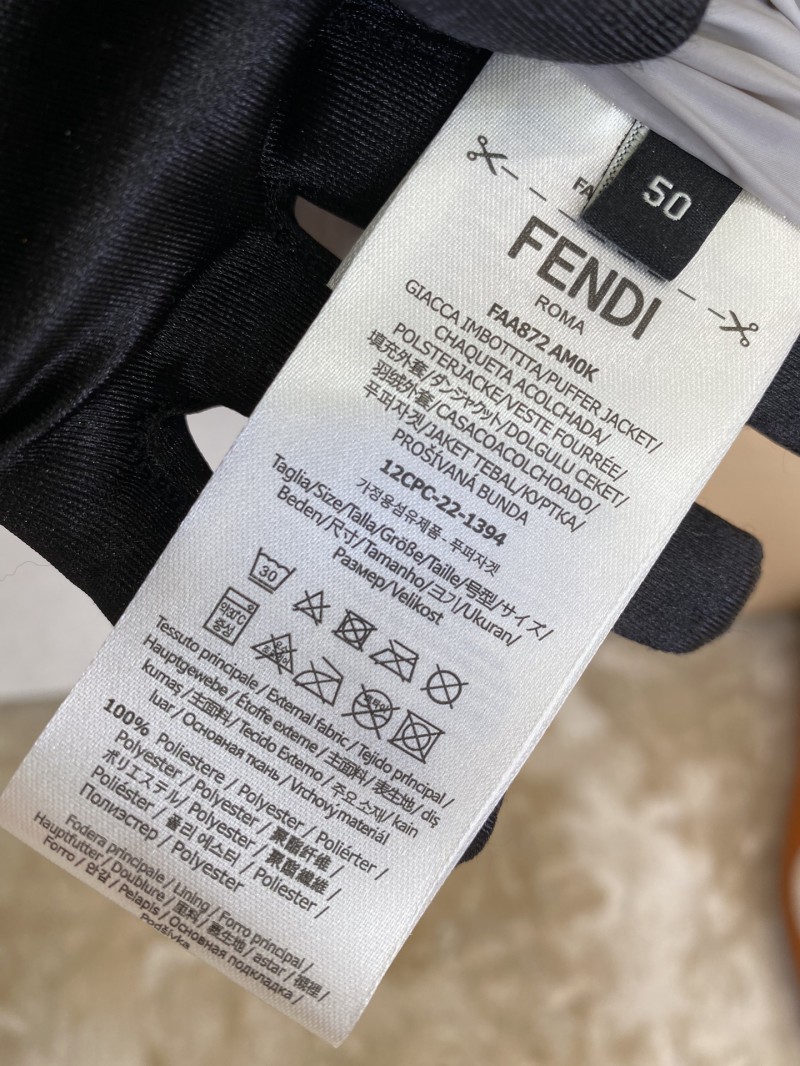 Fendi patchwork down jacket grey 8