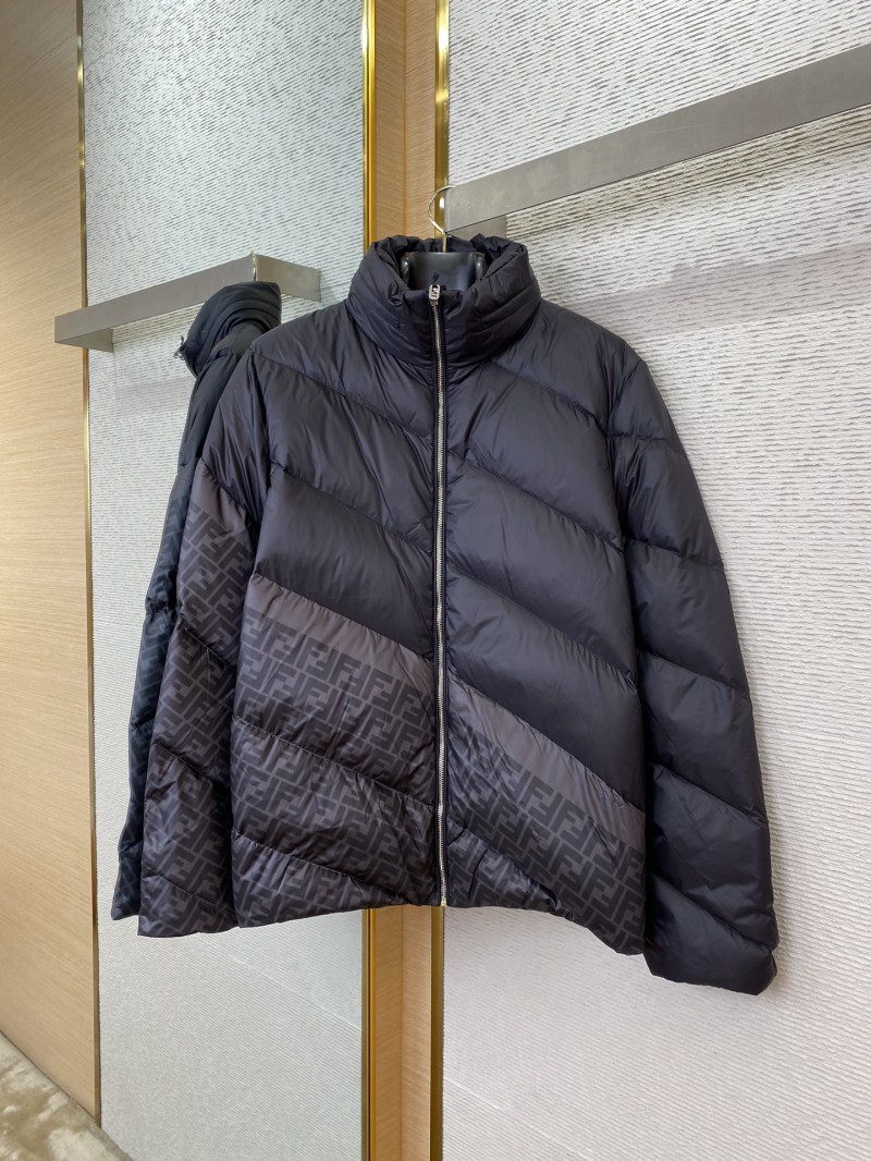 Fendi Patchwork Down Jacket Black 4