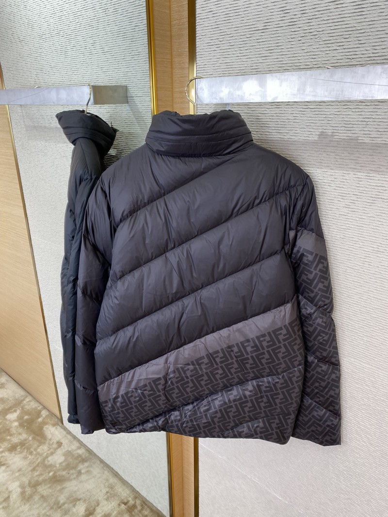 Fendi Patchwork Down Jacket Black 7