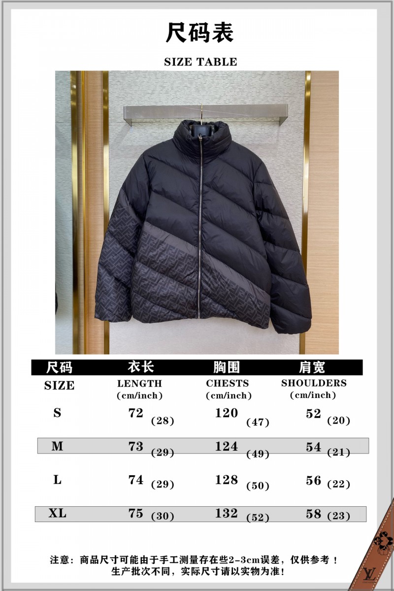 Fendi Patchwork Down Jacket Black 9