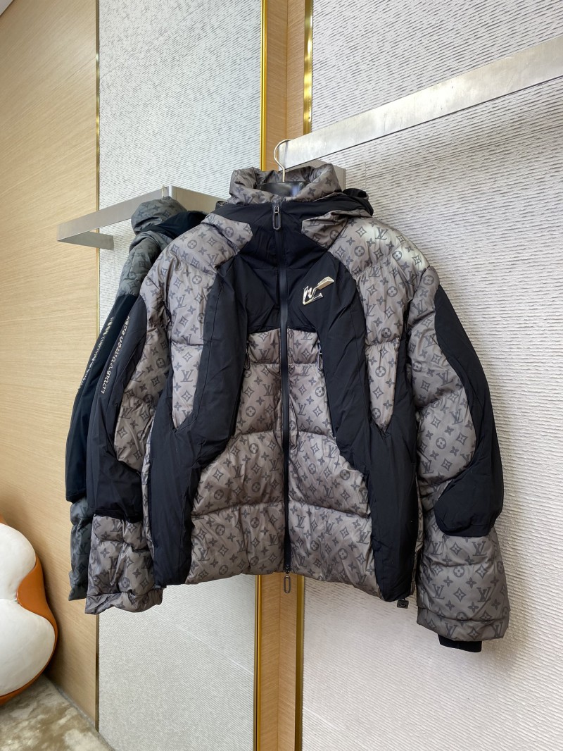 LV warm colour-changing jacquard down jacket 4