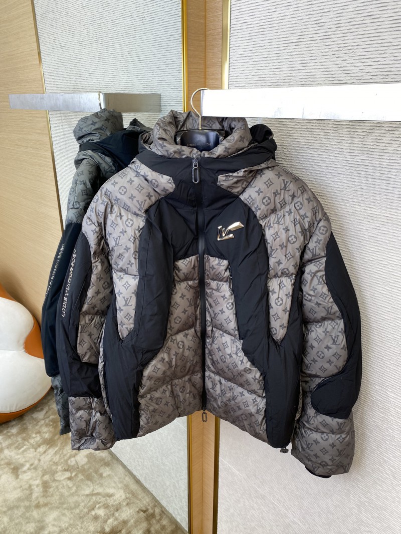 LV warm colour-changing jacquard down jacket 6
