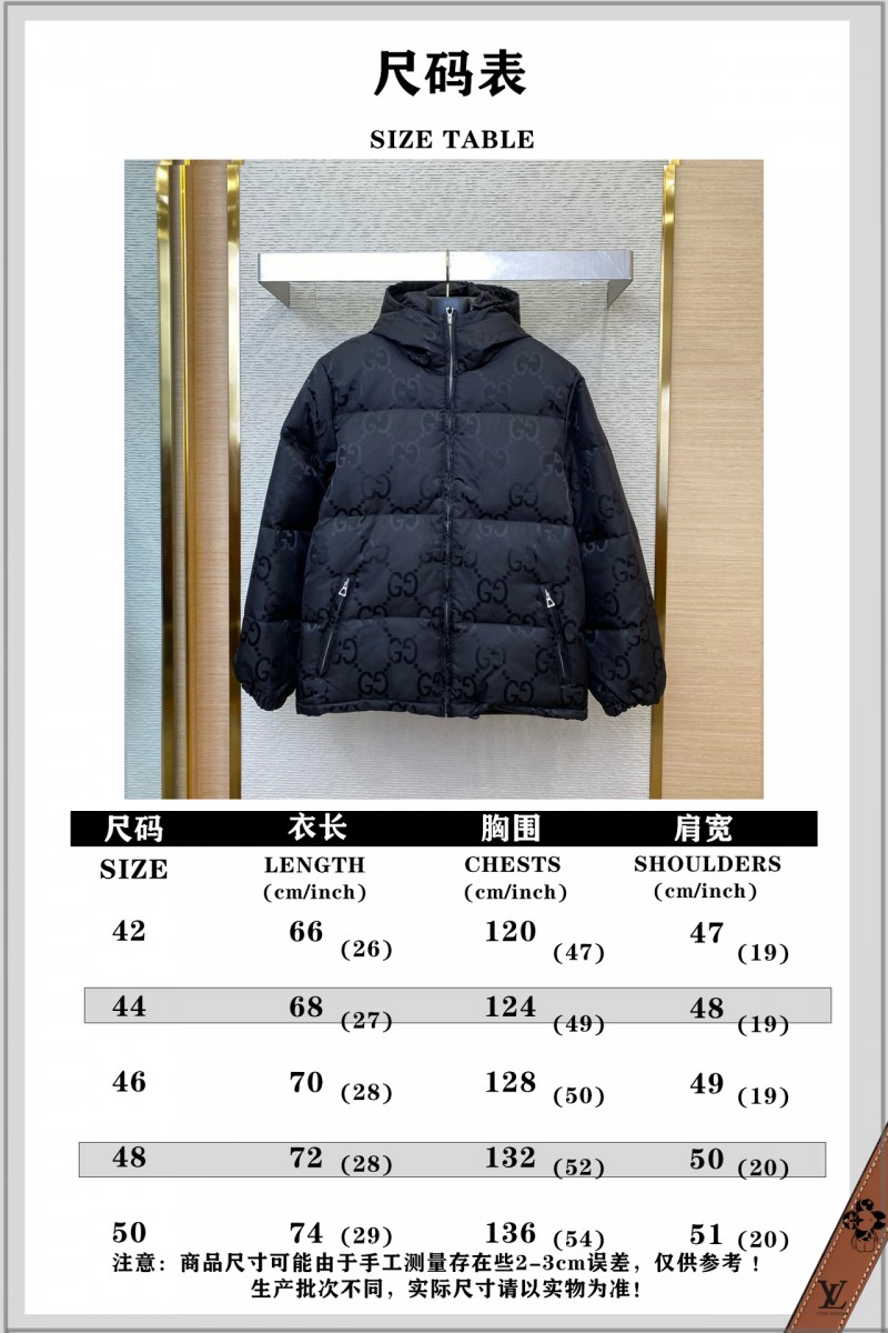 Gucci Jacquard Hooded Down Jacket Black 9