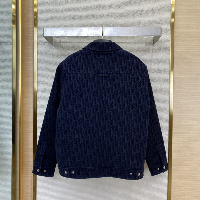 DIOR Jacquard Lapel Cotton Jacket Coat 1