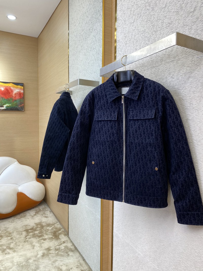 DIOR Jacquard Lapel Cotton Jacket Coat 2
