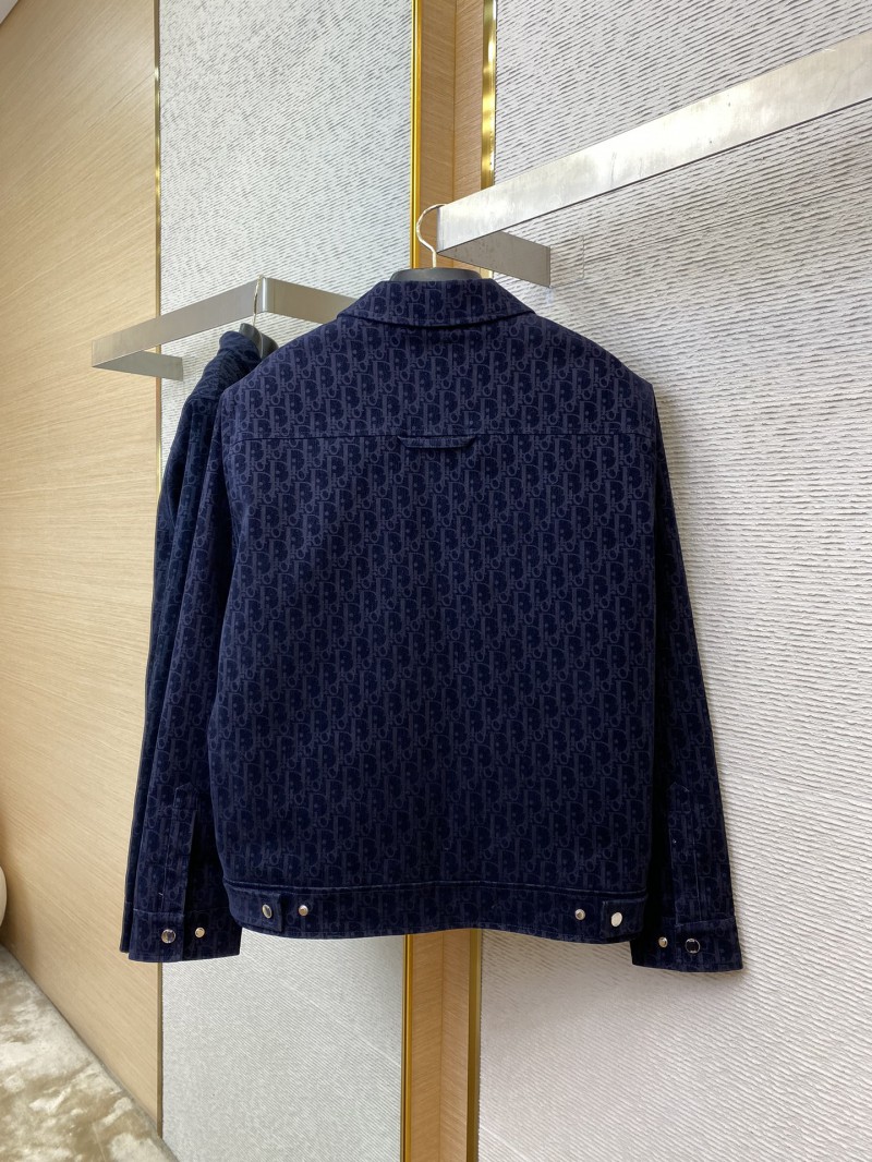 DIOR Jacquard Lapel Cotton Jacket Coat 5