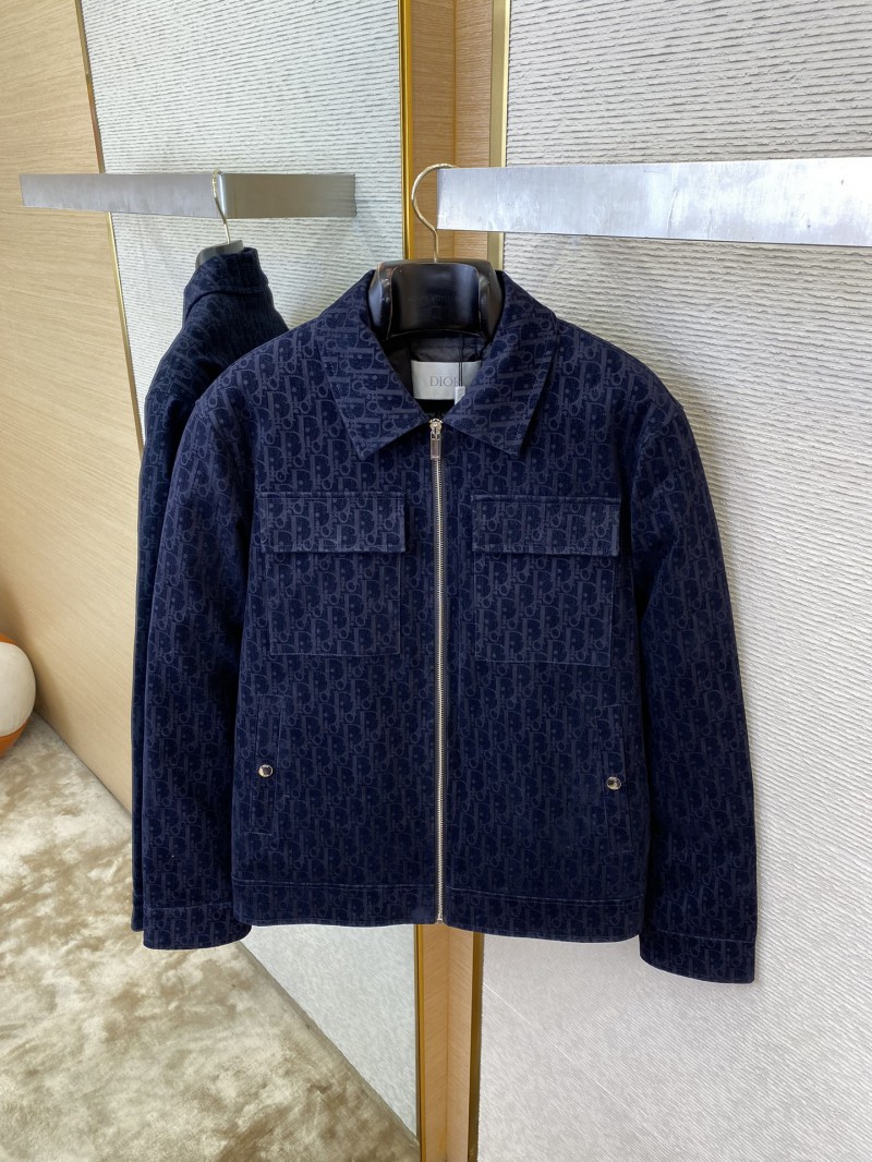 DIOR Jacquard Lapel Cotton Jacket Coat 6