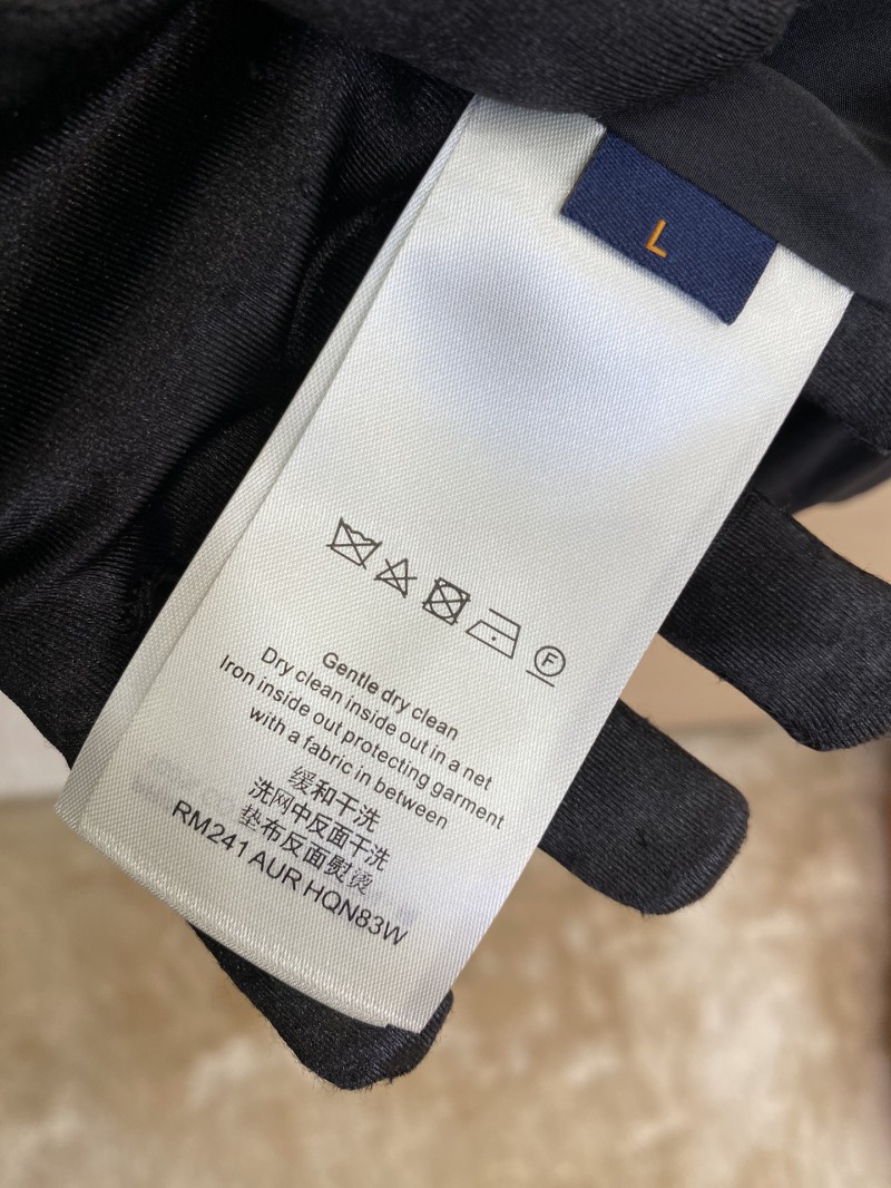 LV Logo Jacquard Lapel Jacket Cotton Coat Jacket 8