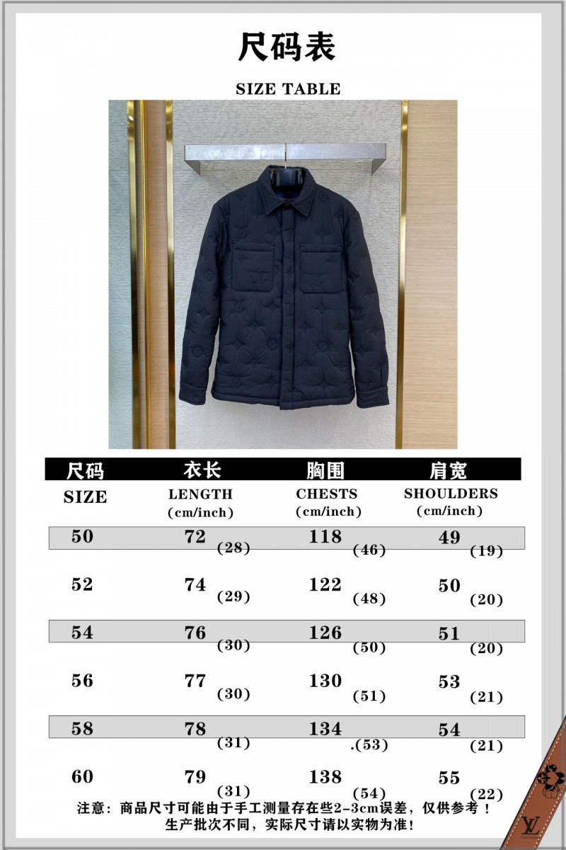 LV Logo Jacquard Lapel Jacket Cotton Coat Jacket 9