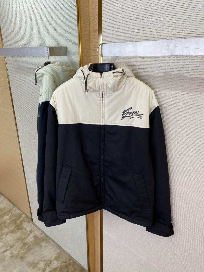Gucci Reversible Logo Cotton Coat Jacket 6
