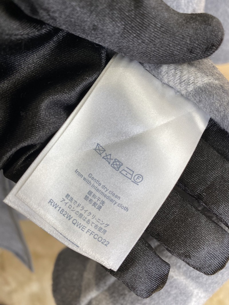 LV mid-length cape cashmere coat grey 1 8