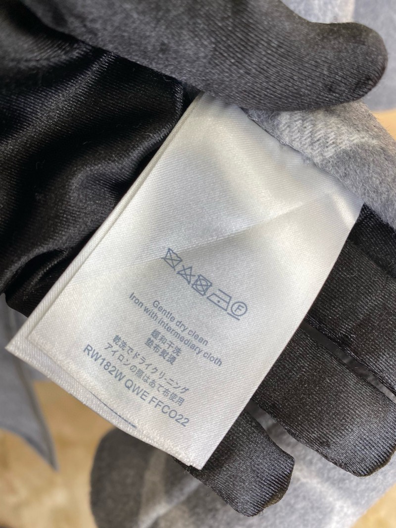 LV short cape cashmere coat grey 8