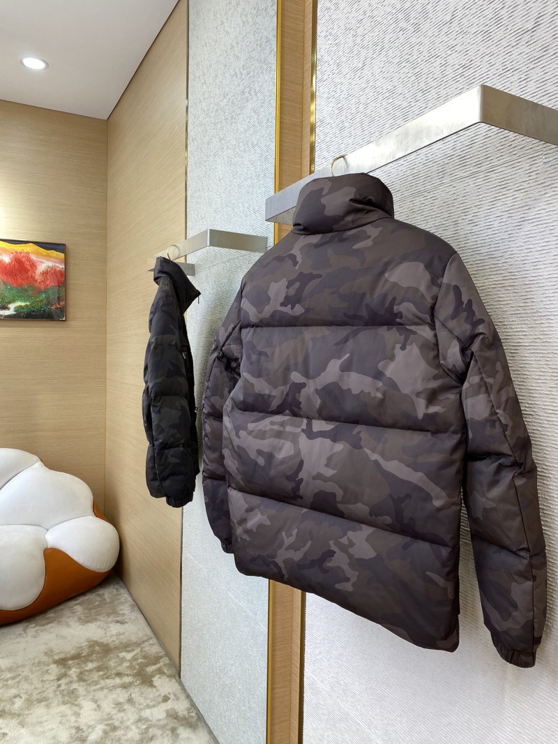 Prada Camouflage Triangle Logo Down Jacket 3
