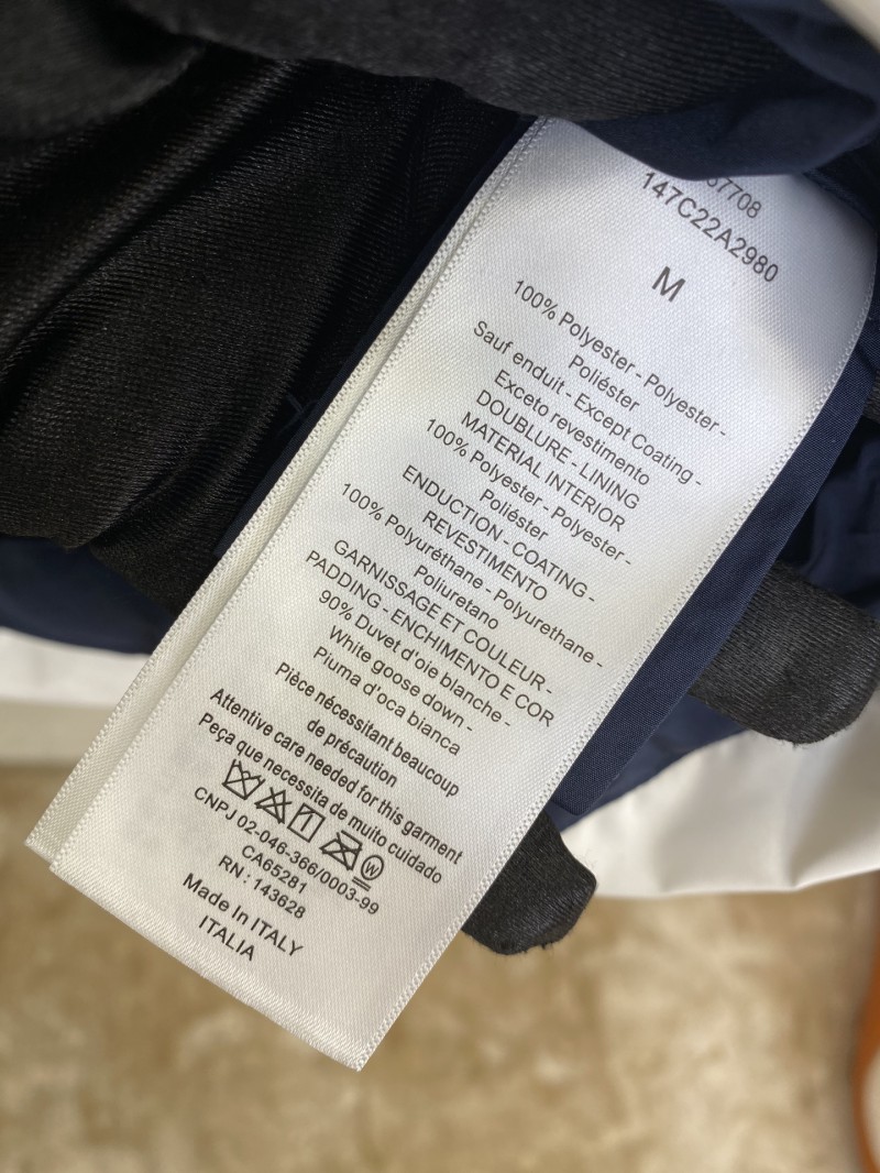 Dior Clashing Stripes Pentagram Down Jacket 8