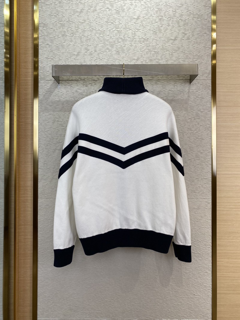 LV Embroidered Zip Woolen Jacket 1