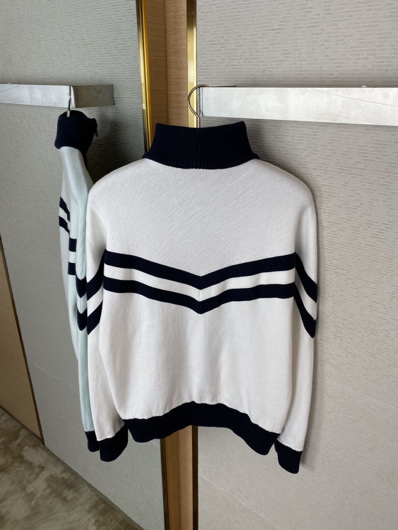 LV Embroidered Zip Woolen Jacket 7