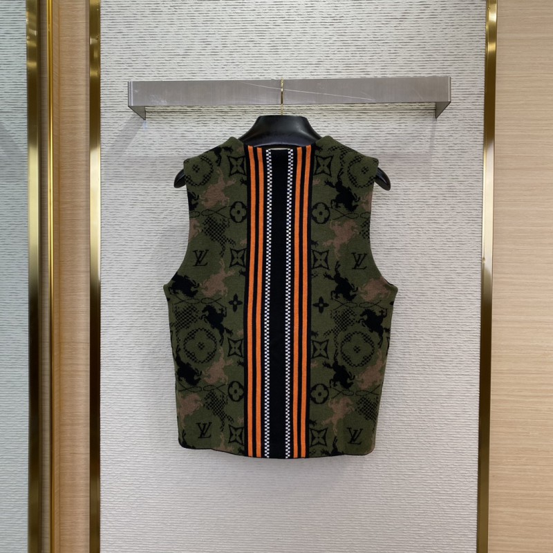 LV camouflage knitted waistcoat 1