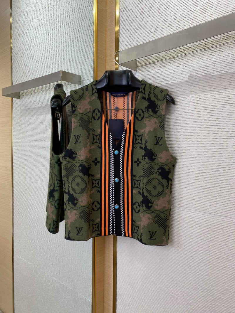 LV camouflage knitted waistcoat 4