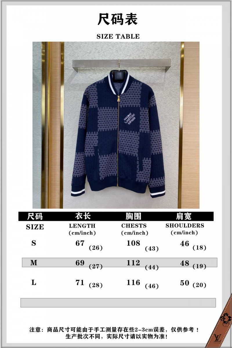 LV Checkered Knit Jacket Coat 9