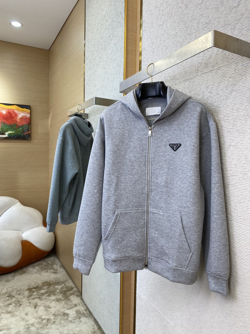 Prada Space Cotton Triangle Label Hooded Jacket 2
