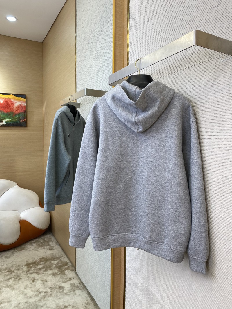 Prada Space Cotton Triangle Label Hooded Jacket 3