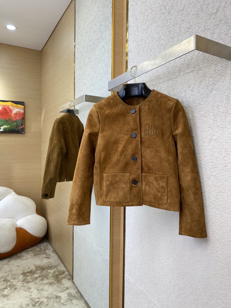 Miu Miu Suede Jacket Coat 2
